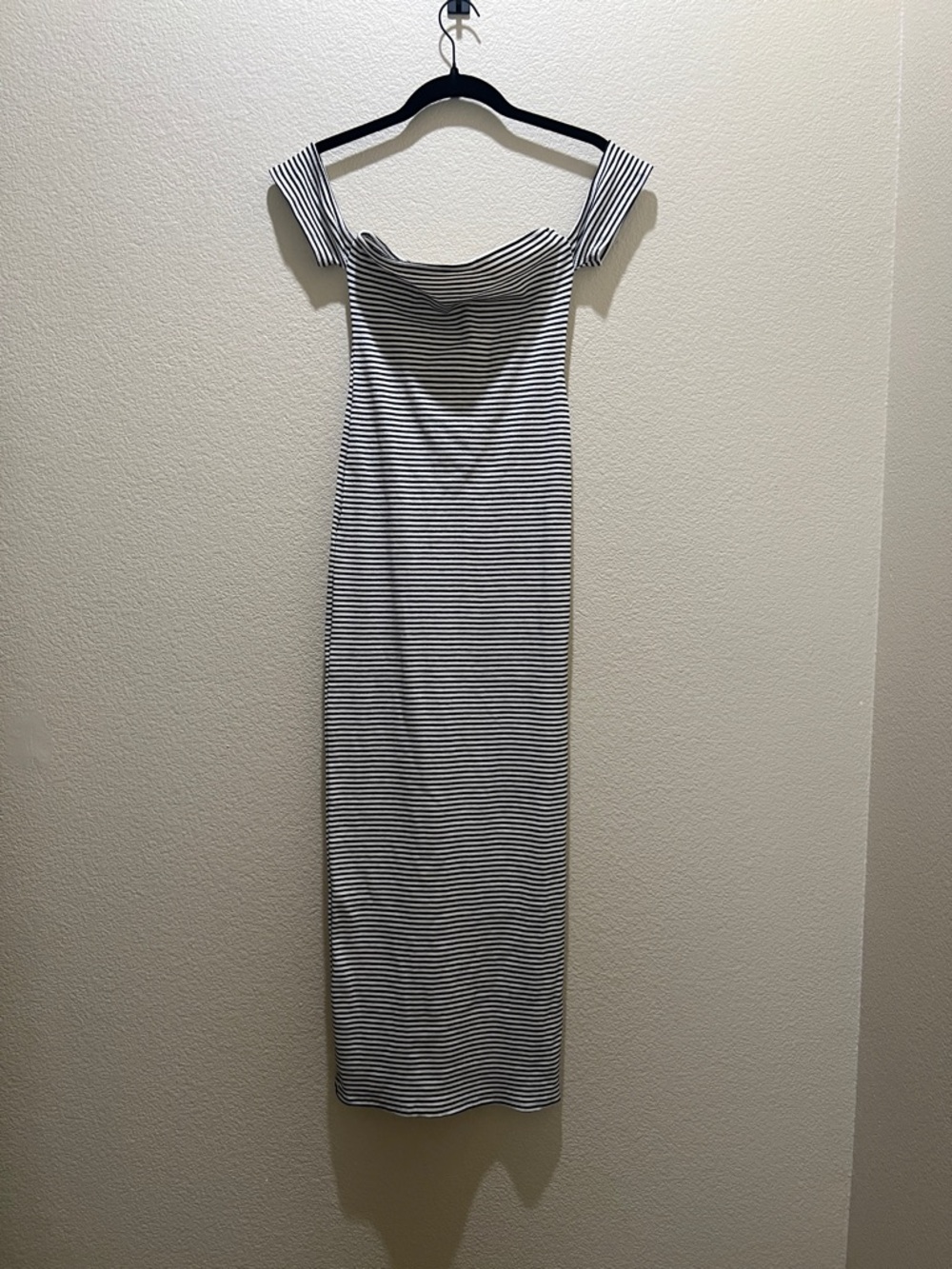 Urban Outfitters Black and White Striped Maxi Dress